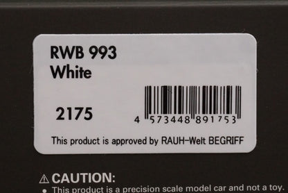 1:43 ignition model IG2175 RWB 993 White #89 model car