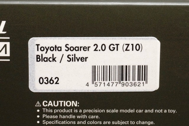 1:43 ignition model IG0362 Toyota Soarer 2.0 GT Z10 Black/Silver model car