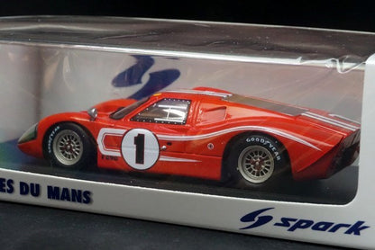 1:43 SPARK 43LM67 Ford GT Mk4 Le Mans 24h winner 1967 #1