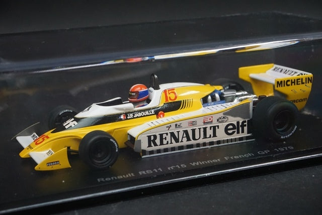 1:43 SPARK S1704 Renault RS11 French GP Winner 1979#15 J.P.Jabouille