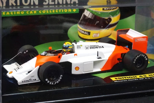 1:43 MINICHAMPS 540874399 McLaren Honda MP4-3 A.Senna Test Car 1987 ASC No.26