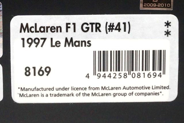 1:43 HPI 8169 McLaren F1 GTR Le Mans 1997 #41 P.H.Raphanel / J.M.Gounon / A.Olofsson