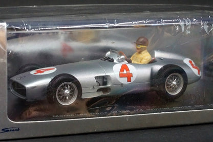 1:43 SPARK S1038 Mercedes Benz W196 Swiss GP Winner J.M.Fangio 1954 #4