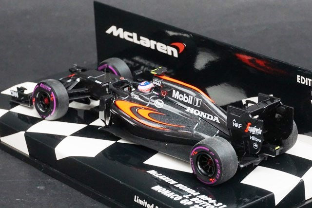 1:43 MINICHAMPS 530164122 McLaren Honda MP4-31 Monaco GP 2016 J.Button