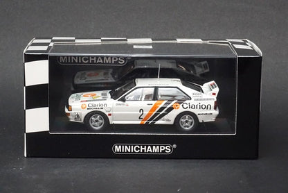 1:43 MINICHAMPS 430841902 Audi Quattro Swedish Rally 1984 #2 Eklund/Whitlock