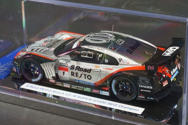 1:43 EBBRO 44897 S Road REITO MOLA GT-R Champion Super GT500 2012 #1 model car