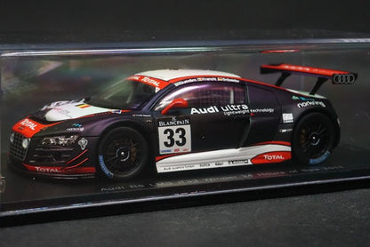 1:43 SPARK SB011 Audi R8 LMS SPA 24h Winner 2011 #33 model car