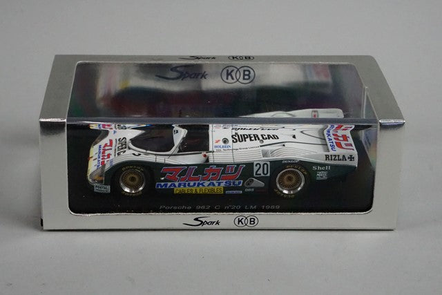 1:43 SPARK KBS025 Porsche 962 LM Le Mans 1989 #20 Marukatsu