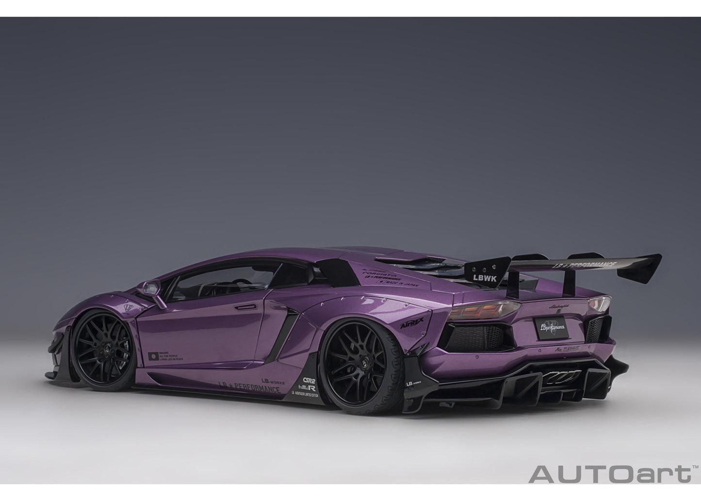 79242 AUTOart 1:18 Liberty Walk LB-WORKS Lamborghini Aventador Limited Edition Metallic Purple VIOLA SE30