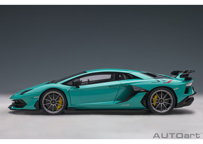 79176 AUTOart 1:18 Lamborghini Aventador SVJ (Turquoise Blue) model car