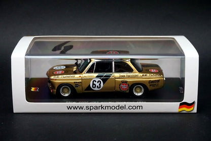 1:43 SPARK SG034 BMW 2002 Norisring Winner 1975 #63 Jorg Obermoser