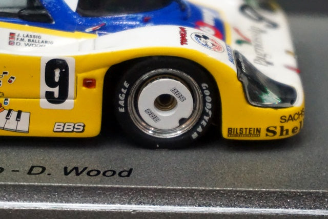 1:43 SPARK NA004 Porsche 956 LM Le Mans 1986 #9 BABYCRESCI Mickey Mouse