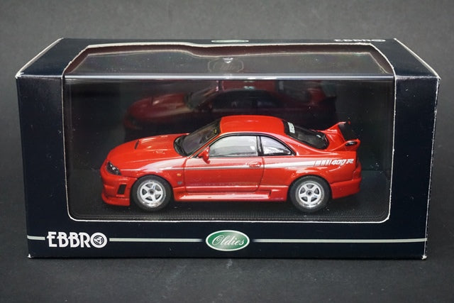 1:43 EBBRO 43708 Nissan Skyline GT-R R33 NISMO 400R 1996 Red model car