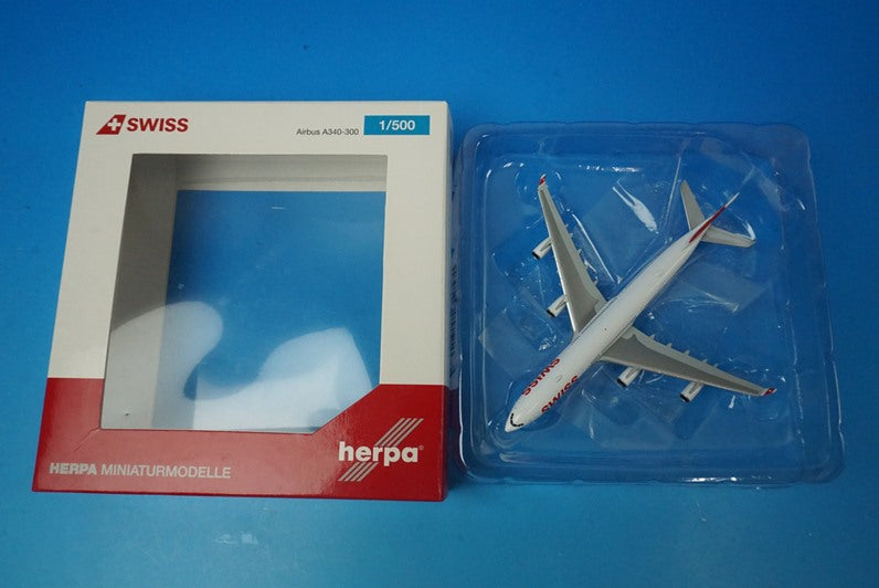 1:500 A340-300 Swissair HB-JMH 524971-001 Herpa airplane model