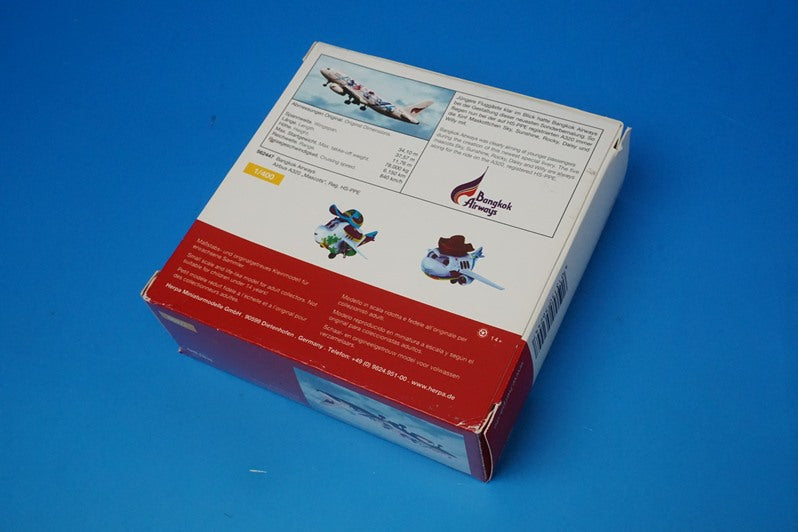 1:400 A320-232 Bangkok Airways Mascot HS-PPE 562447 Herpa