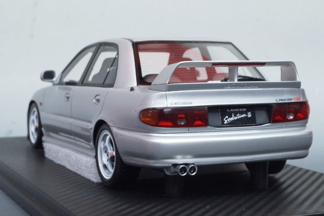 19C02-07 onemodel 1:18 Mitsubishi Lancer EVO II Queen Silver