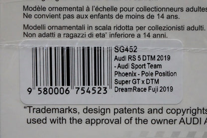 1:43 SPARK SG452 Audi RS 5 DTM 2019 #28 Audi Sport Team Phoenix Super GT Fuji 2019