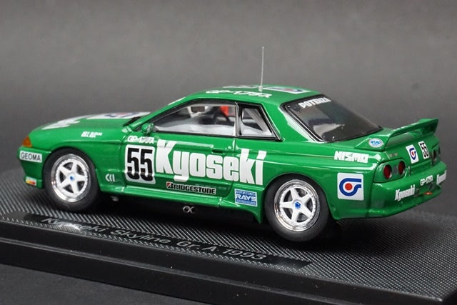 1:43 EBBRO 44158 Kyoseki Skyline Gr.A 1993 #55 Green model car