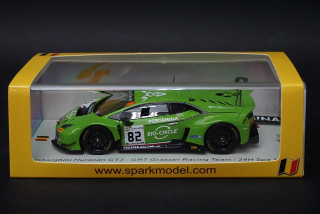 1:43 SPARK SB309 Lamborghini Huracan GT3 GRT Grasser Racing Team SPA 24h 2018 #8