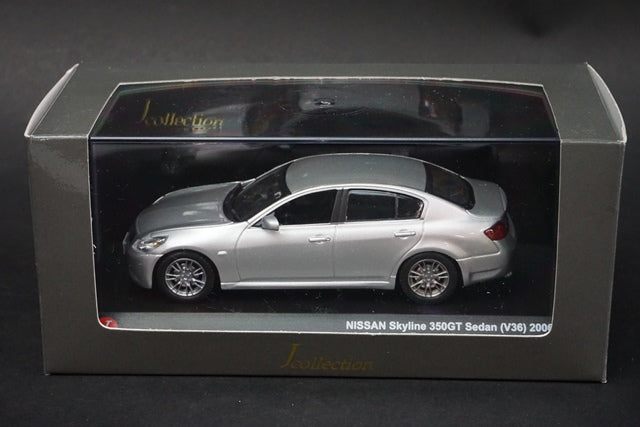 1:43 KYOSHO J Collection JC43004SM Nissan Skyline 350GT Sedan V36 2006 Silver Metallic