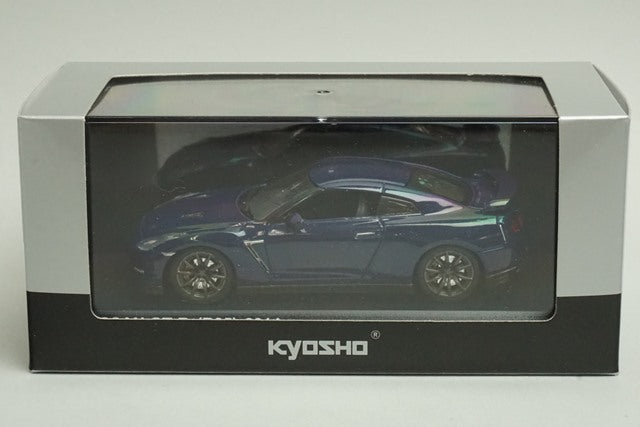 1:43 KYOSHO KS03744ABL Nissan GT-R R35 2014 Aurora Flare Blue