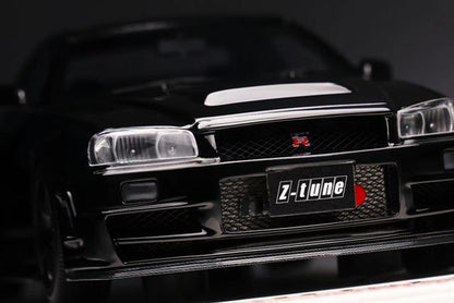 22A01-12 onemodel 1:18 NISMO R34 GT-R Z-tune Black WEB Limited