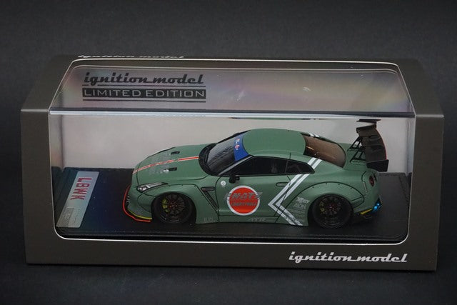 1:43 ignition model IG2268 LB-WORKS Zero Fighter GT-R R35 Tokyo Auto Salon 2015 with Wataru Kato Figure Online Limited