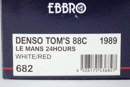 1:43 EBBRO 43682 DENSO TOM'S 88C Le Mans 24h 1989 #38