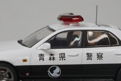 1:43 RAI'S H7430208 Nissan Skyline 25 GT-t (ER34) 2002 Aomori Prefectural Police Highway Traffic Police Unit