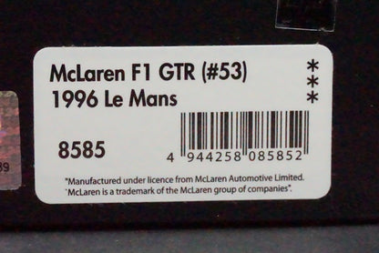 1:43 HPI 8585 McLaren F1 GTR Le Mans 1996 #53