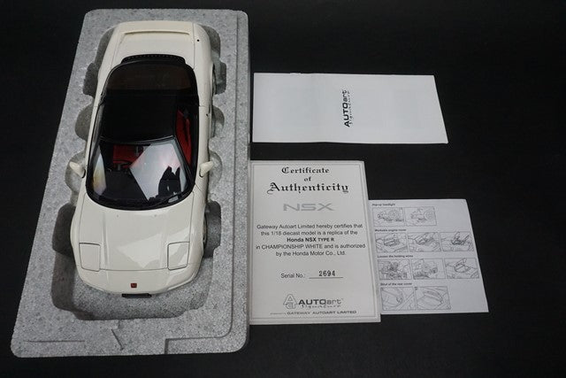 1:18 AUTOart 73296 Honda NSX Type R Championship White