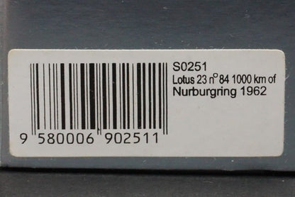 1:43 SPARK S0251 Lotus Nurburgring 1000km 1962 #84 Clark-Taylor