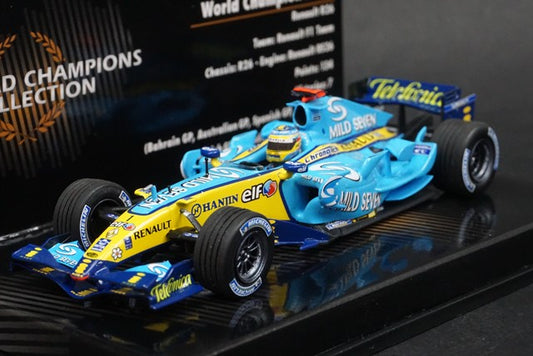 1:43 MINICHAMPS 436060001 Renault F1 Team R26 2006 World Champion #1 F.Alonso