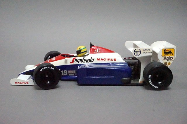 1:18 MINICHAMPS 540841889 Toleman Hart TG184 Portuguese GP 1984 #19 A.Senna