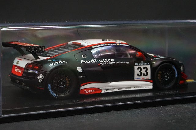 1:43 SPARK SB011 Audi R8 LMS SPA 24h Winner 2011 #33 model car