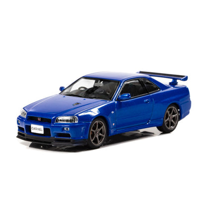 CN430002 CAR-NEL 1:43 Nissan Skyline GT-R V spec II (BNR34) 2000 Bayside Blue