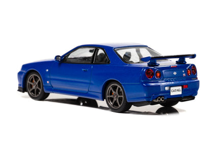 CN430002 CAR-NEL 1:43 Nissan Skyline GT-R V spec II (BNR34) 2000 Bayside Blue