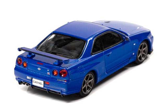 CN430002 CAR-NEL 1:43 Nissan Skyline GT-R V spec II (BNR34) 2000 Bayside Blue