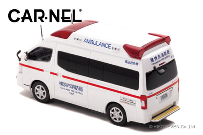 CN431802 CAR-NEL 1:43 Nissan Paramedic 2018 Kanagawa Yokohama Ambulance