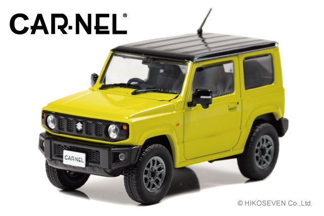 CN431803 CAR-NEL 1:43 Suzuki Jimny XC JB64W 2018 Kinetic Yellow / Black Roof