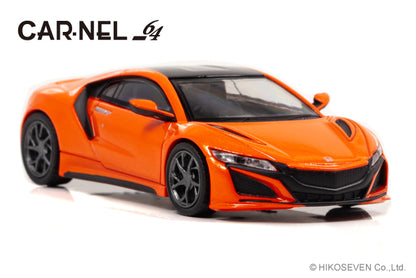 CN640021 CAR-NEL 1:64 Honda  NSX (NC1) 2019 Thermal Orange Pearl