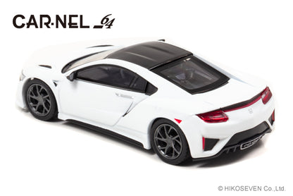 CN640022 CAR-NEL 1:64 Honda  NSX (NC1) 2019 130R White Model cars