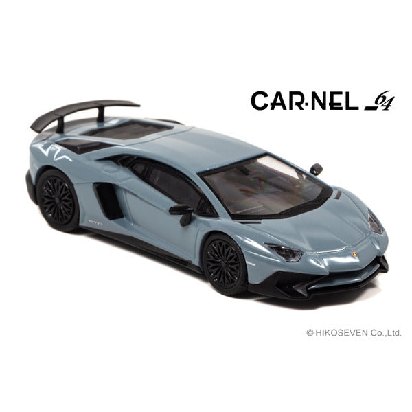 CN640024 CAR-NEL 1:64 Lamborghini Aventador SV (Grey) model cars