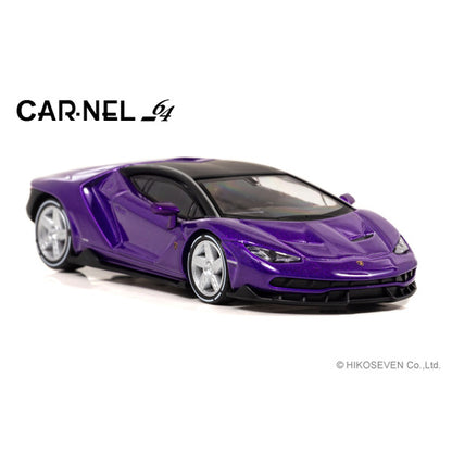 CN640026 CAR-NEL 1:64 Lamborghini Centenario (Violet) model cars