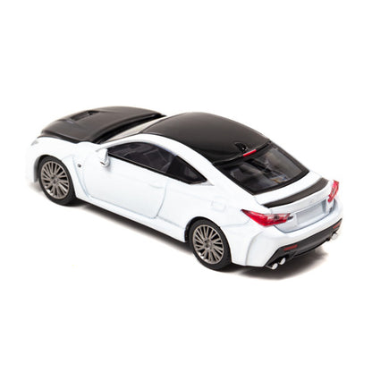 CN640032 CAR-NEL 1:64 Lexus RC F "Carbon Exterior Package" 2018 White Nova Glass Flake