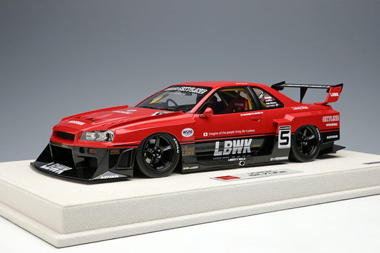 EML047 MakeUp EIDOLON 1:18 Nissan LB-ER34 Super Silhouette Skyline TOKYO AUTO SALON 2020