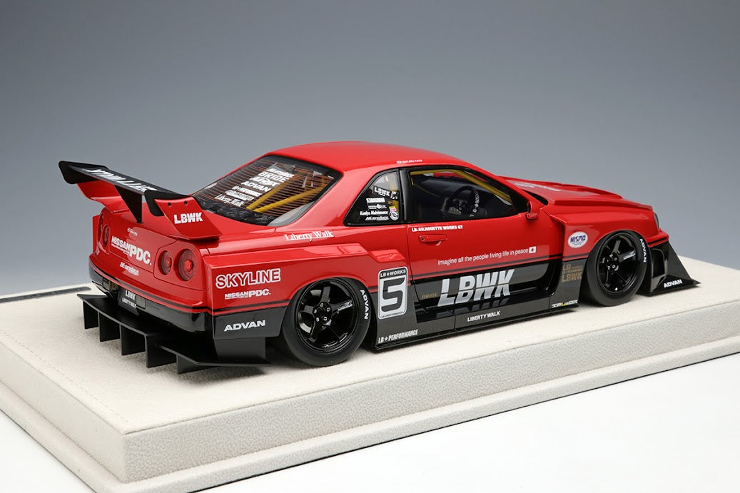 EML047 MakeUp EIDOLON 1:18 Nissan LB-ER34 Super Silhouette Skyline TOKYO AUTO SALON 2020