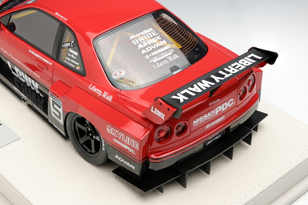 EML047 MakeUp EIDOLON 1:18 Nissan LB-ER34 Super Silhouette Skyline TOKYO AUTO SALON 2020