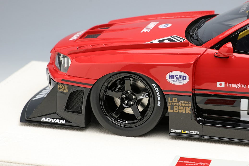 EML047 MakeUp EIDOLON 1:18 Nissan LB-ER34 Super Silhouette Skyline TOKYO AUTO SALON 2020