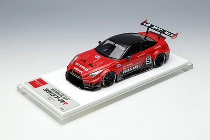 LB014A MakeUp EIDOLON 1:43 LB-Silhouette WORKS GT 35GT-RR GT Wing ver. Red/Black